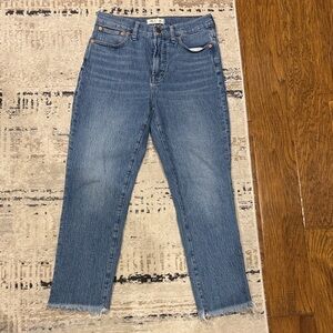 Madewell Cropped Blue Jeans